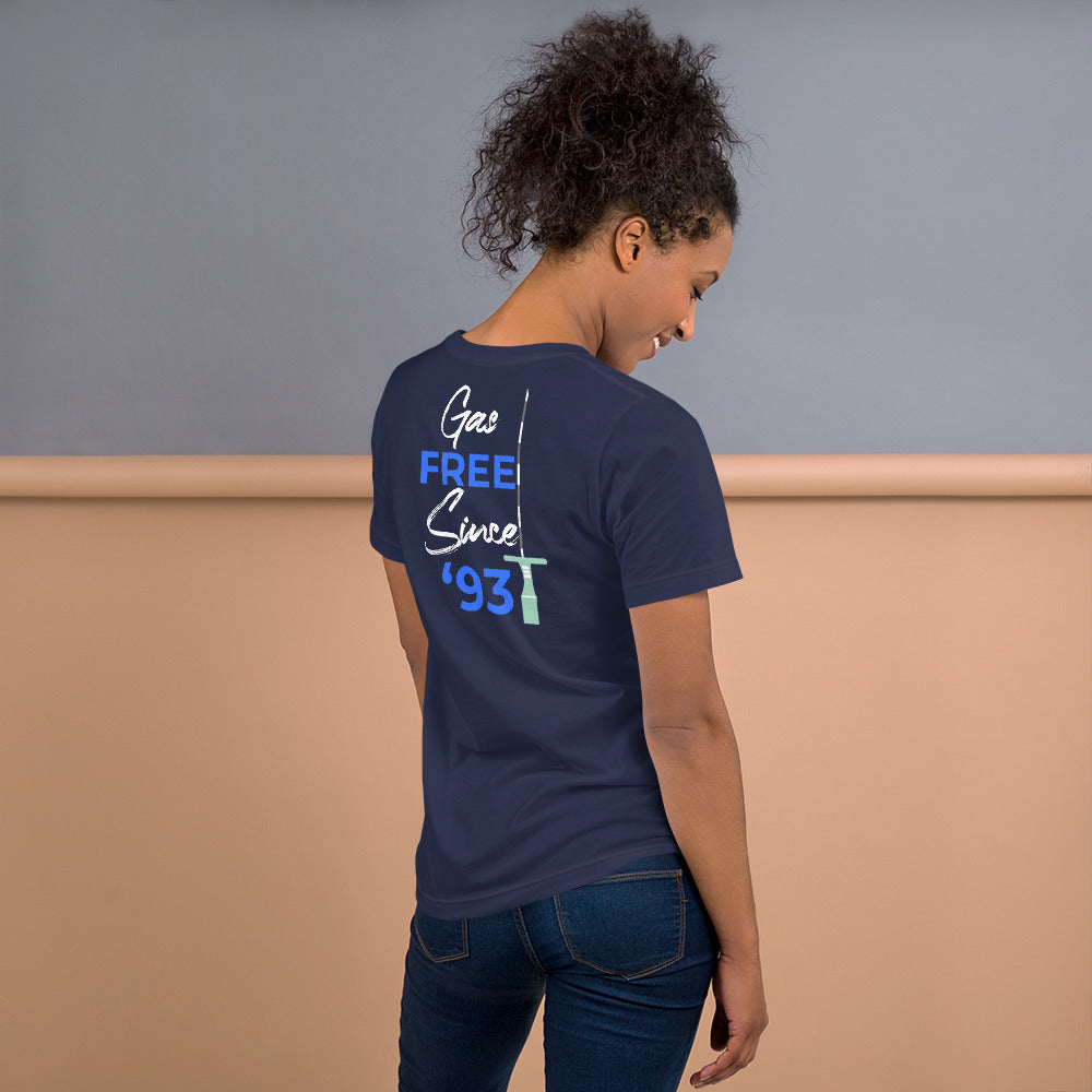 Gas Free Since '93 T-shirt